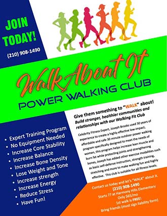 Power Walking Club Flyer