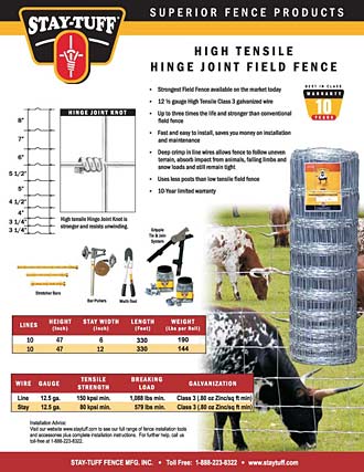 Field Fence Flyer