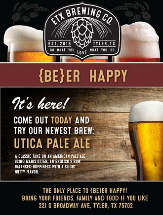 Utica Pale Ale Flyer