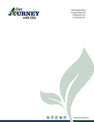 Our Journey with Oils Letterhead